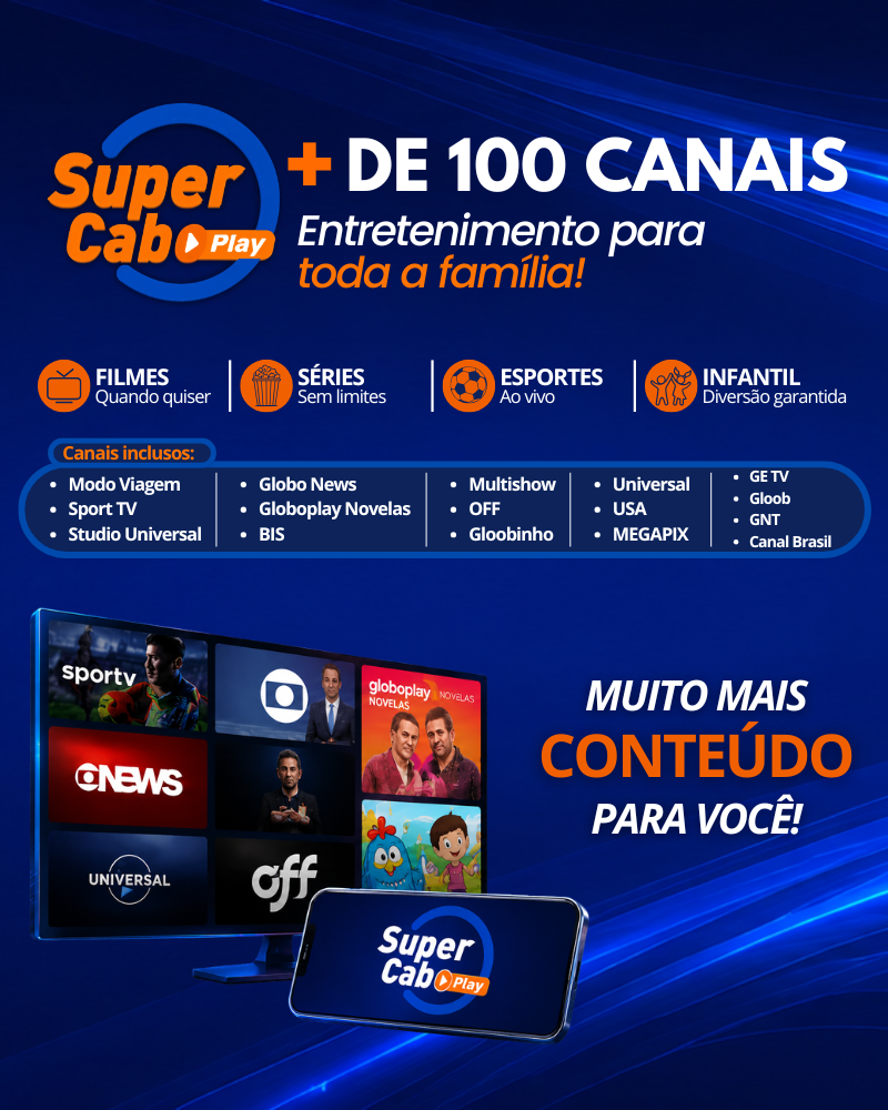 + de 100 canais
